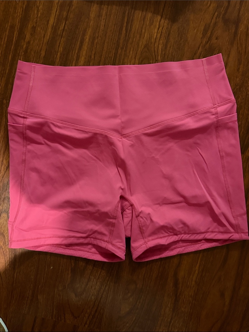 HALARA Hot Pink High-Rise Bike Shorts with side pockets size XL